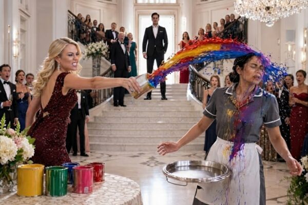 Billionaire’s Fiancée Poured Paint on the Maid—Then He Stepped I...