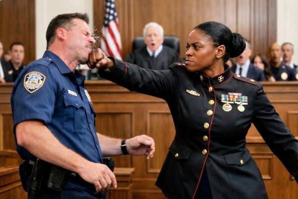 Cop Slapped Black Female Marine in Court — She Knocked Him Out in One ...